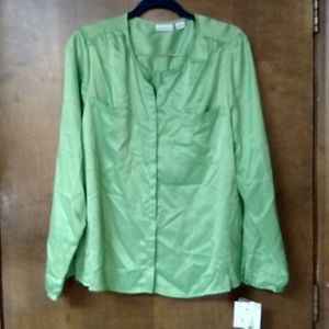 New Green Light Claiborne Blouse